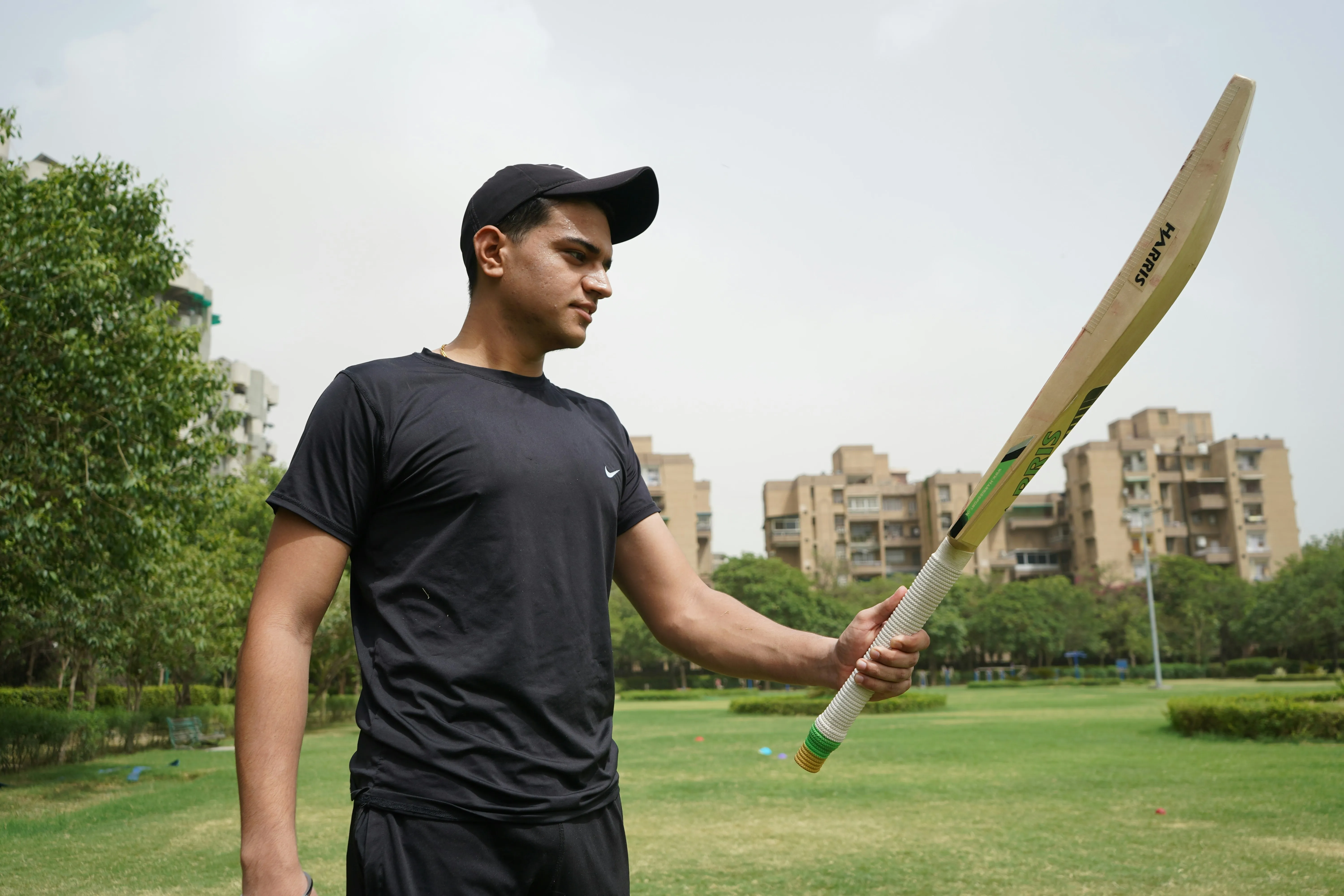 Cricket player running